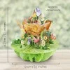 Картичка POP UP Pirouettes - Wheelbarrow Of Flowers