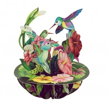 Картичка POP UP Pirouettes - Hummingbirds