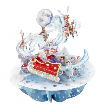 Картичка POP UP Pirouettes - Santa's Sleigh
