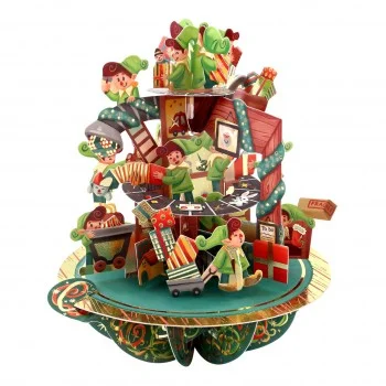 Картичка POP UP Pirouettes - Santa's Workshop