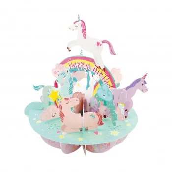 Картичка POP UP Pirouettes - Birthday Unicorn
