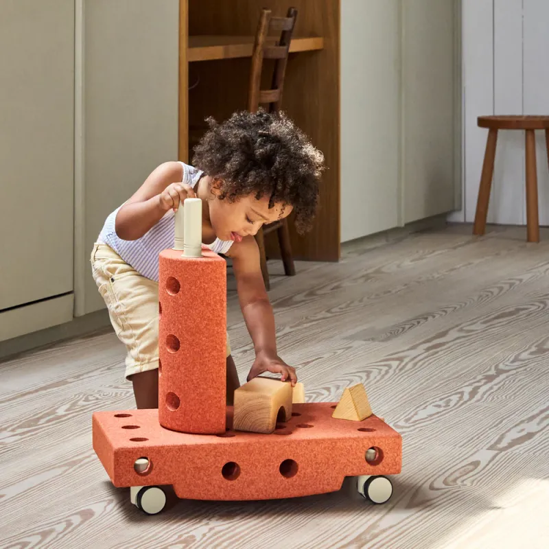 Голям Конструктор за Игра MODU - Curiosity set - Burnt Orange / Dusty Green