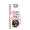 2 бр. Биберони BIBS COLOUR Polka Baby Pink/Mocha, 6-18 месеца