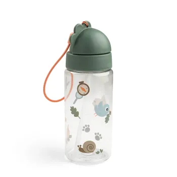 Бутилка със Сламка Tiny Trails Green 350 мл