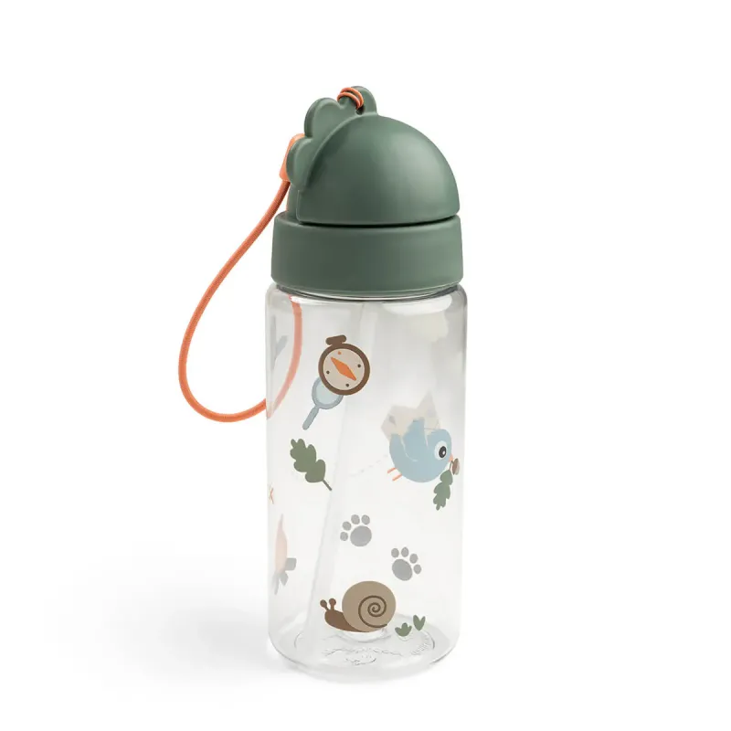 Бутилка със Сламка Tiny Trails Green 350 мл