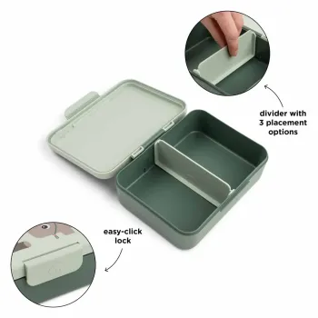 Кутия за Обяд с Разделения Tiny Trails Green