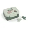 Мини Кутия за Обяд с Разделения Tiny Trails Green с Вилички