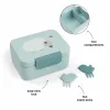 Мини Кутия за Обяд с Разделения Tiny Farm Blue с Вилички