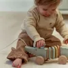 Дървена Играчка за Дърпане Крокодил Safari Friends