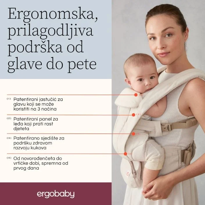 Ергономична раница Ergobaby Omni Deluxe Linen Natural Linen