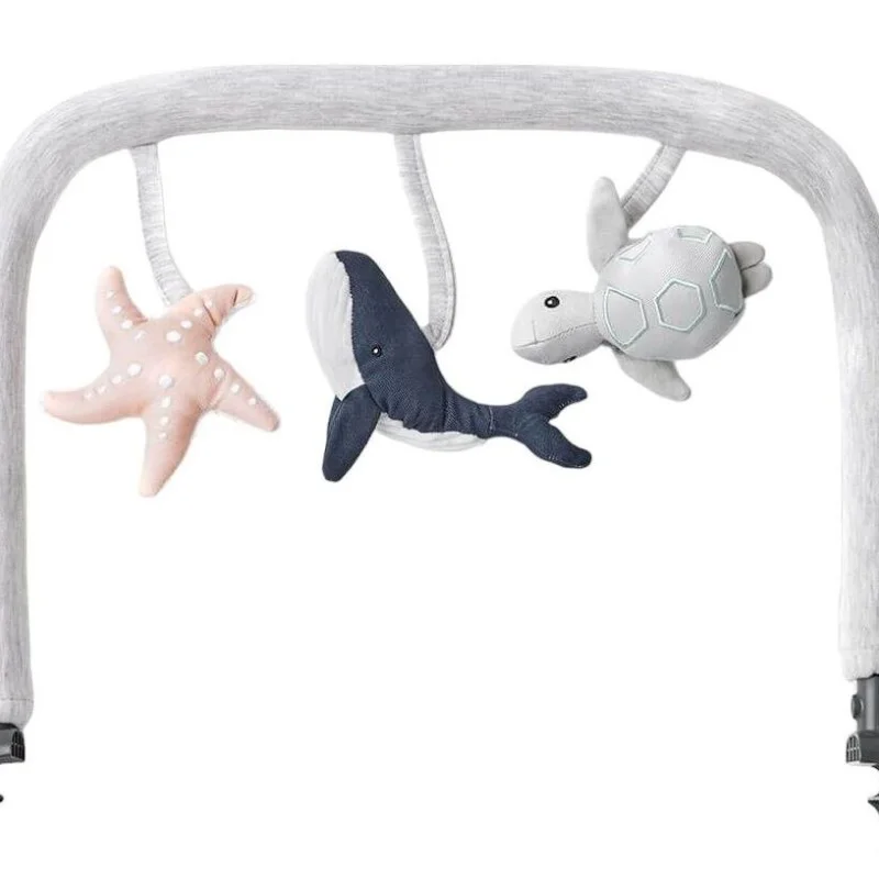 Арка с Играчки за Бебешки Шезлонг 3 в 1 Ergobaby - Evolve Light Gray