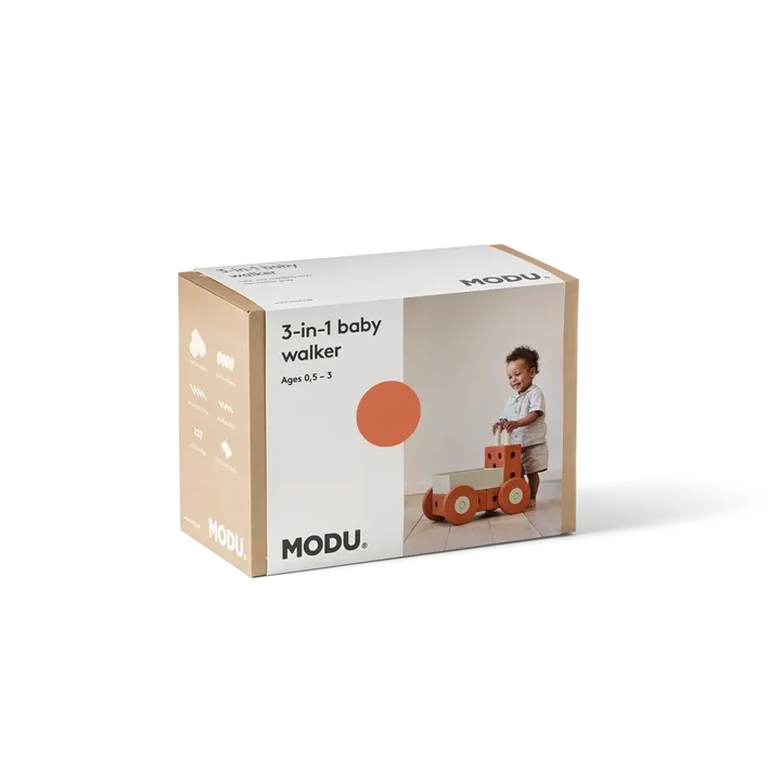 Голям Конструктор Проходилка 3 в 1 MODU - Burnt Orange / Dusty Green