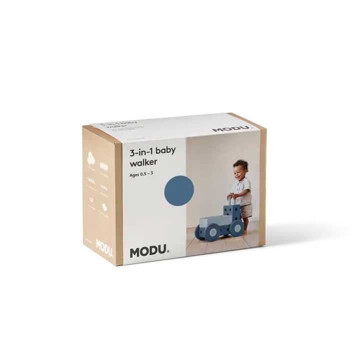 Голям Конструктор Проходилка 3 в 1 MODU - Deep Blue / Sky Blue