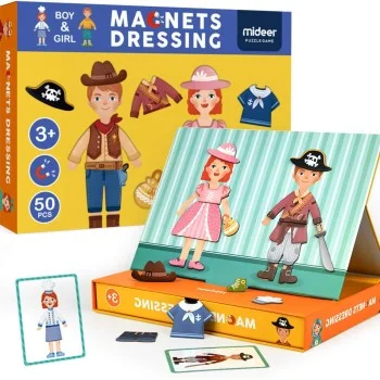  Магнитна и Настолна игра 2 в 1 - Преобличане