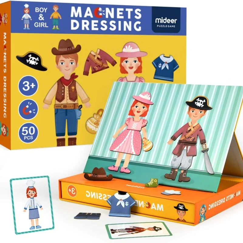 Магнитна и Настолна игра 2 в 1 - Преобличане