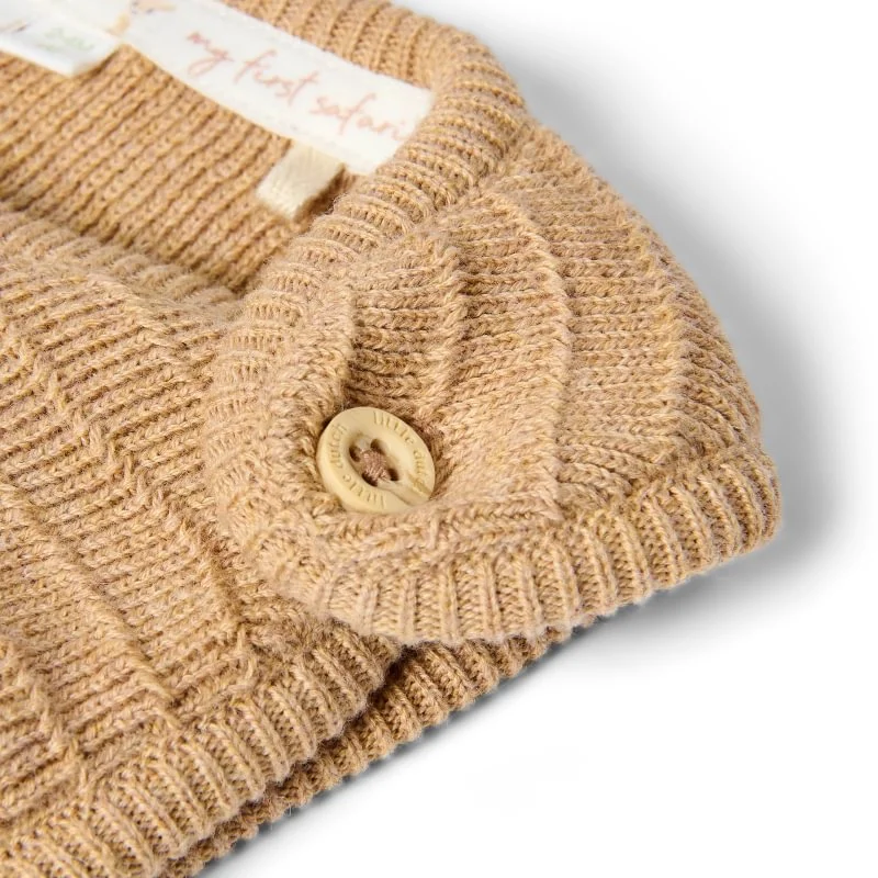 Бебешки Плетен Гащеризон Safari Friends Soft Tan