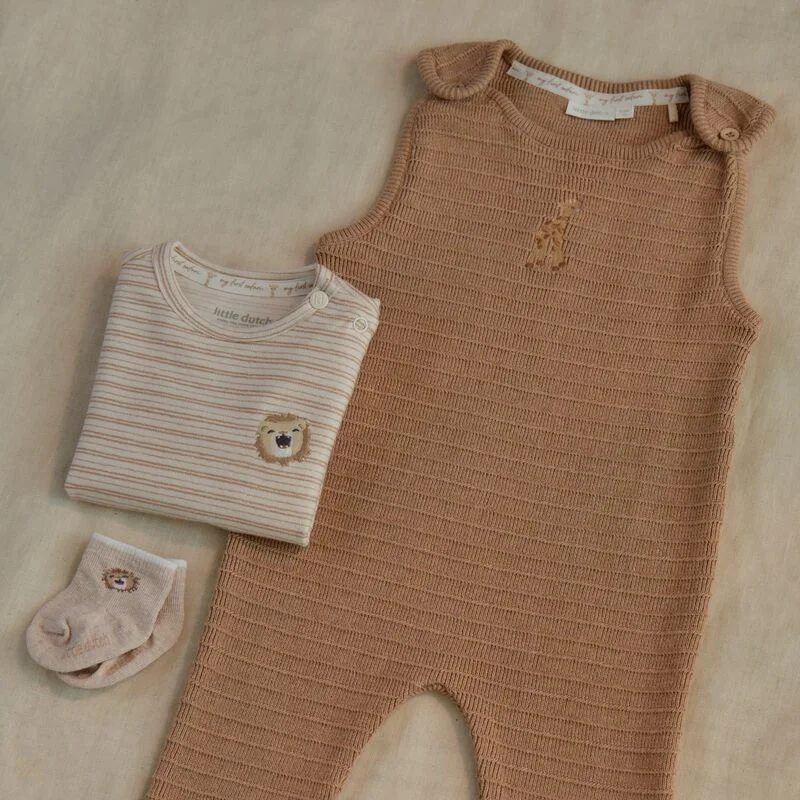 Бебешки Плетен Гащеризон Safari Friends Soft Tan