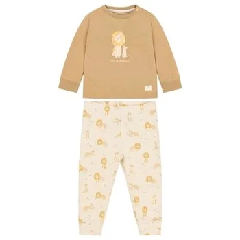 Бебешка Пижама от Две Части Safari Lion Soft Tan 