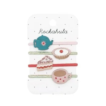 Комплект 4 ластика за коса Time For Tea