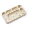 Плато с Разделения за Хранене Peach / Sea shell