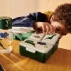 Кутия за храна с 3 отделения Dinosaurs / Mist
