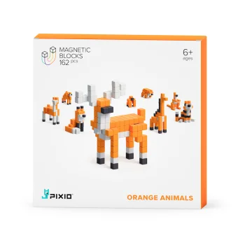 Магнитен Конструктор Orange Animals PIXIO-162