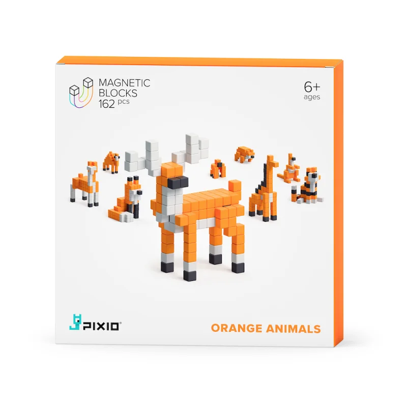 Магнитен Конструктор Orange Animals PIXIO-162