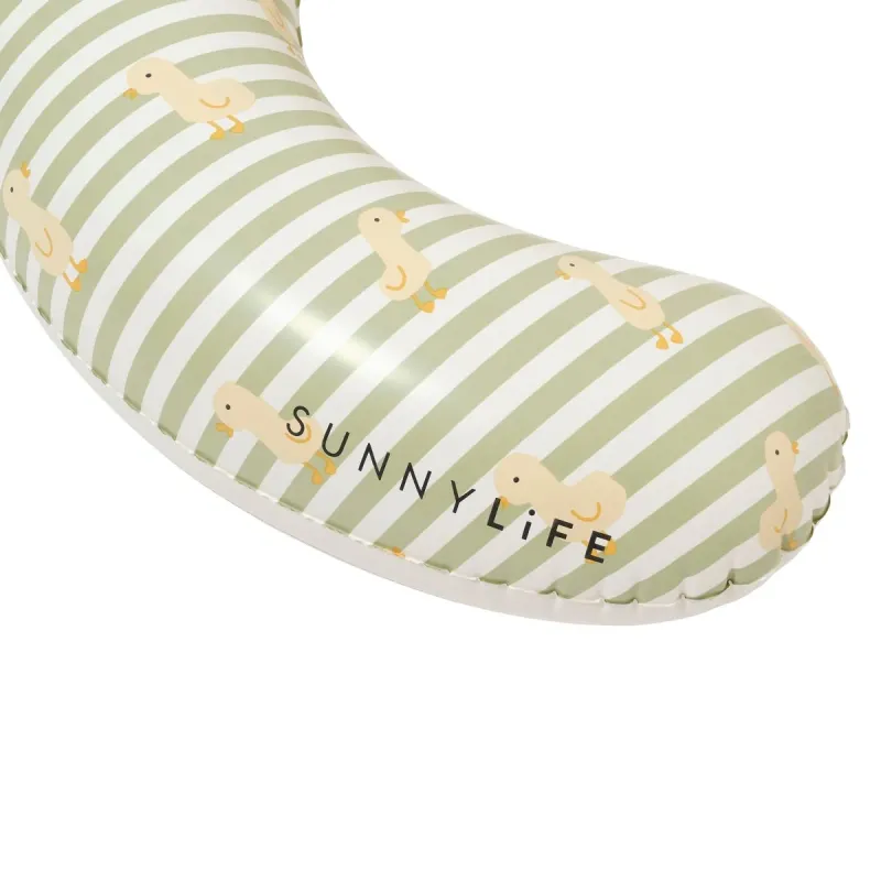 Пояс с бебешка седалка SunnyLife Duck Sage Stripe