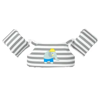 Детска Жилетка за Плуване с Плувки 3-6 Години SunnyLife Eli the Elephant Green Stripe
