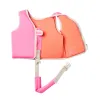 Детска Жилетка за Плуване 1-2 години SunnyLife Poppy the Peach Neon Pink