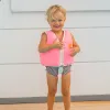 Детска Жилетка за Плуване 1-2 години SunnyLife Poppy the Peach Neon Pink