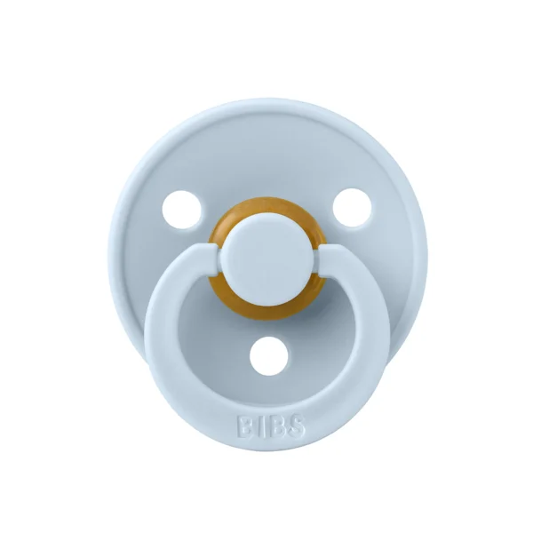 2 бр. Биберони BIBS COLOUR White/Baby Blue 0-6 месеца