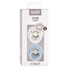 2 бр. Биберони BIBS COLOUR White/Baby Blue 0-6 месеца