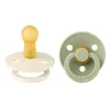2 бр. Биберони BIBS COLOUR, Ivory/Sage, 0-6 месеца