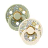 2 бр. Биберони BIBS Liberty COLOUR Eloise - Sage Mix, 6-18 месеца