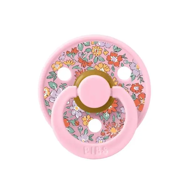 2 бр. Биберони BIBS Liberty COLOUR Oscar Meadow - Petal Mix, 0-6 месеца