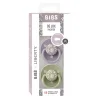 2 бр. Биберони BIBS Liberty De Lux, Силикон, Capel - Sage Mix, Универсален размер 0-3 години