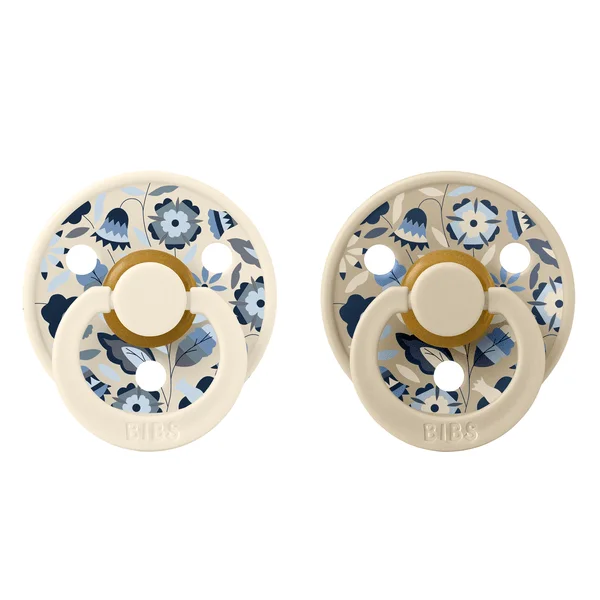 2 бр. Биберони BIBS Liberty COLOUR Bobo Ivory, 0-6 месеца