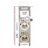2 бр. Биберони BIBS Liberty COLOUR Bobo Ivory, 0-6 месеца