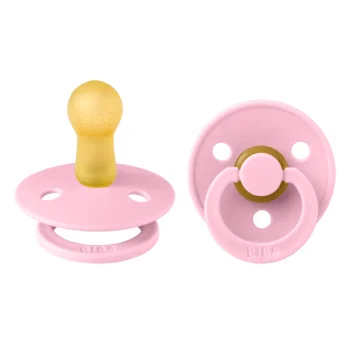Биберон BIBS COLOUR, Baby Pink, 6-18 месеца        