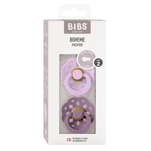 2 бр. Биберони BIBS Boheme, Violet Sky/Mauve, 6-18 месеца 