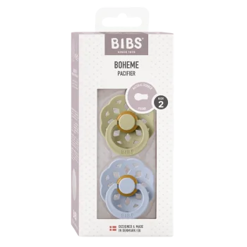 2 бр. Биберони BIBS Boheme, Khaki/Dusty Blue, 6-18 месеца