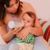 Бебешка Стъклена Бутилка BIBS Sage 120мл Каучук Бавен Поток