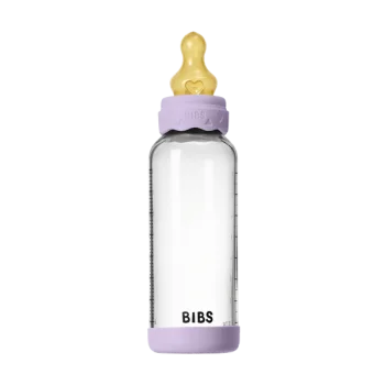 Бебешка Стъклена Бутилка BIBS Boheme Violet Sky 240 мл Среден Поток Каучук