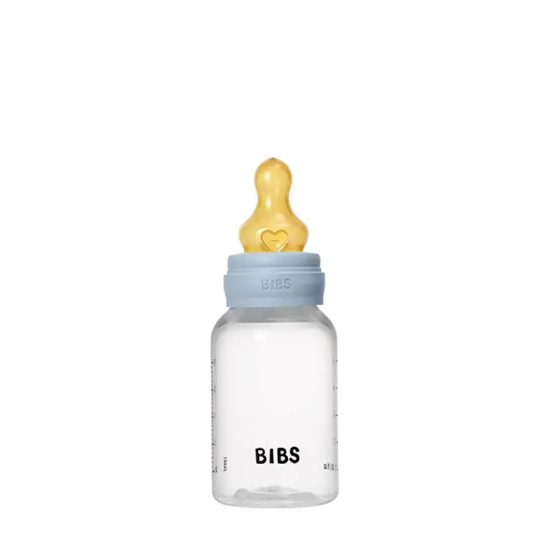 Комплект с Бебешка Бутилка BIBS Baby Blue 150мл Бавен Поток Каучук