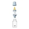 Комплект с Бебешка Бутилка BIBS Baby Blue 150мл Бавен Поток Каучук