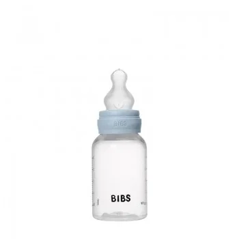 Комплект с Бебешка Бутилка BIBS Baby Blue 150мл Бавен Поток Силикон