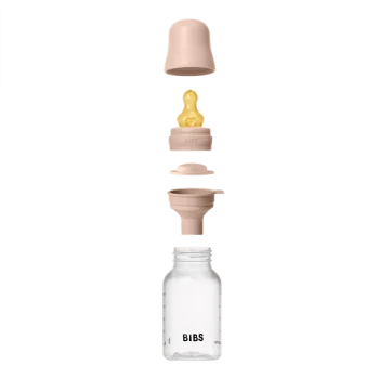 Комплект с Бебешка Бутилка BIBS Blush 150мл Бавен Поток Каучук