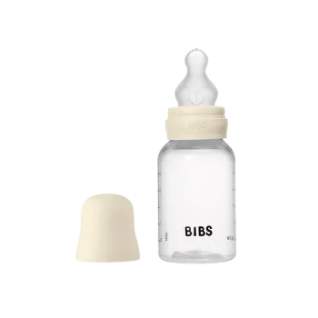 Комплект с Бебешка Бутилка BIBS Ivory 150мл Бавен Поток Силикон