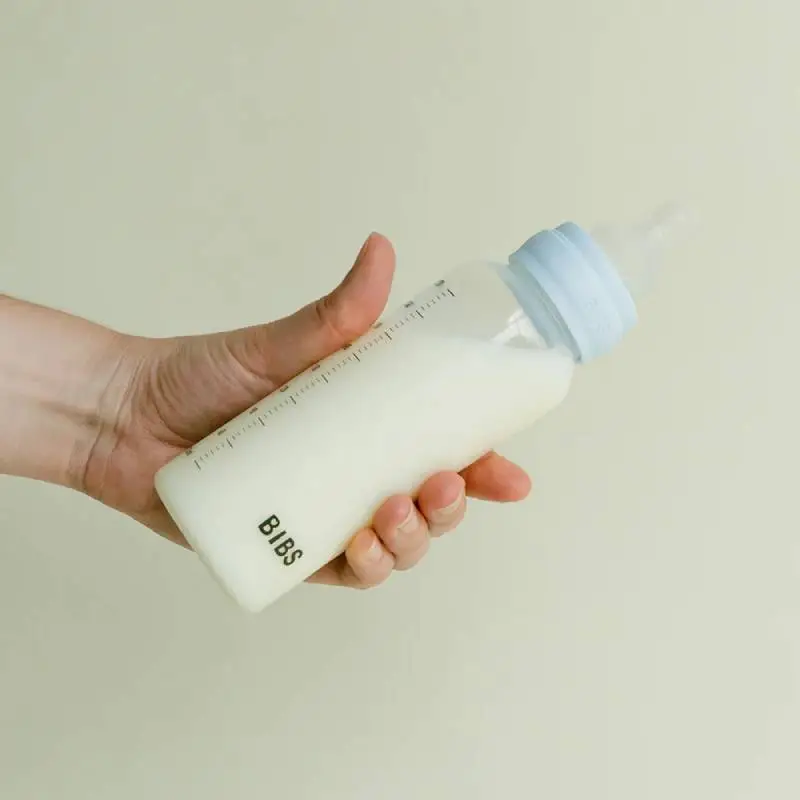 Комплект с Бебешка Бутилка BIBS Baby Blue 150мл Бавен Поток Каучук